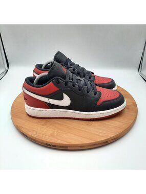 Air Jordan 1 Low Womens 6 (4.5y) Shoes Gym Red Black White Basketball Sneakers